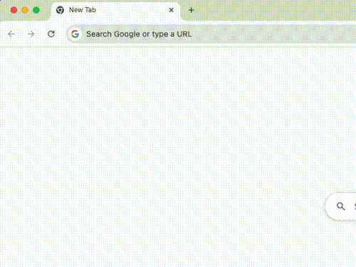 Search using the rr shortcut