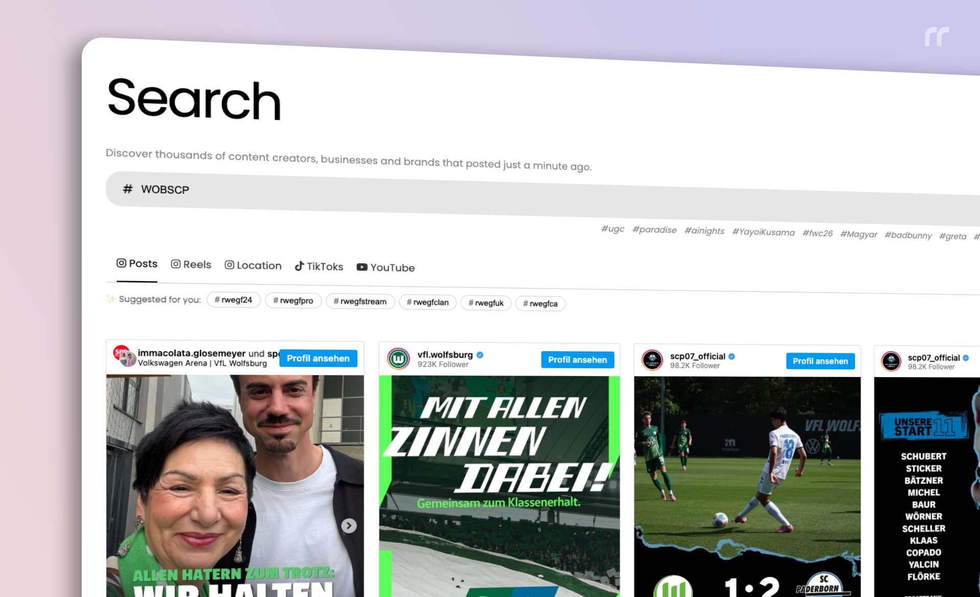 Relegation 2026: So siehst du echte Fan-Beiträge auf Instagram, TikTok und YouTube in Echtzeit