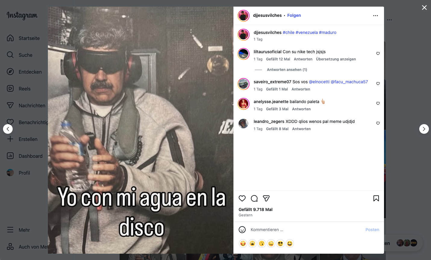 Maduro, Trump y cómo los memes de Instagram se apoderan de internet